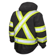 Safety Insulated 5-In-1 Parka,3XL,Black S42621