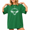 green-1, variant on Women's Moon Bird Graphic Tee Mystical Distressed Short Sleeve Top Celestial Casual Everyday Wear