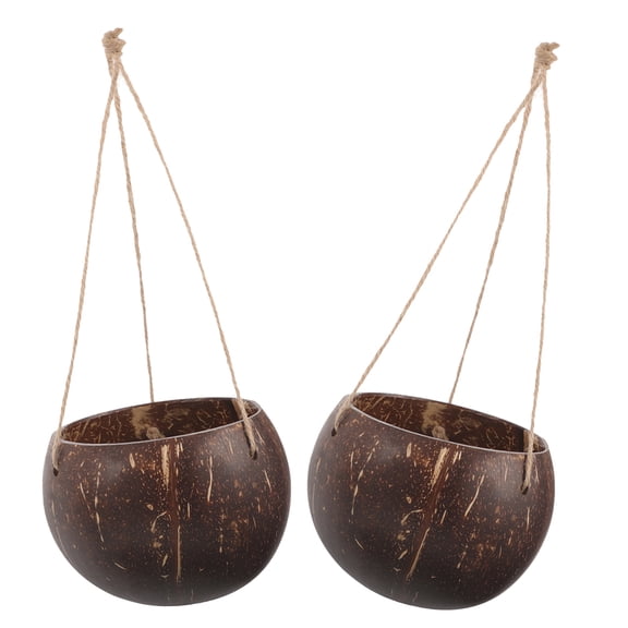 HOMEMAXS 2pcs Round Flower Planter Hanging Planter Pot Flower Hanging Basket Hanging Planter Flowerpot