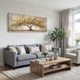 thumbnail image 3 of Canvas Wall Art for Living Room - Large Yellow Tree of Life Canvas Prints, Modern Abstract Nature Painting for Kitchen Bedroom Office Wall Decor, 3 of 7
