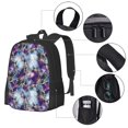 thumbnail image 2 of Disketp Purple Marble Texture Mochila Minimalista de Gran Capacidad, Mochila de Viaje para Escuela, Trabajo o Uso Diario, 2 of 6