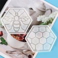 thumbnail image 6 of Teissuly 2pcs Resin Coaster Molds Bee Resin Molds Silicone Car Cup Holder Mould Honeycomb Mold Hexagon Silicone Molds for Epoxy Casting Crystal Agate Tray Resin Moulds Cup Mat for DIY Craft, 6 of 7