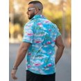 thumbnail image 4 of COOFANDY Hawaiian Shirts for Men Short Sleeve Button Down Shirts Summer Shirts, 4 of 6