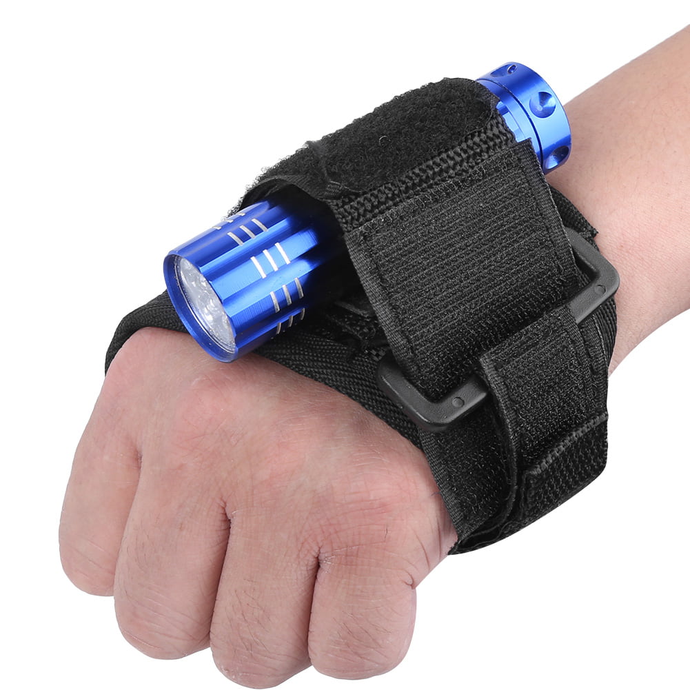 Hand Free Holder Glove for Diving Underwater Torch LED Flashlight Outdoor Wa^RZ 