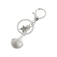 thumbnail image 5 of Unique Bargains 1 Pc Fashion Shell Starfish Conch Handbag Charm Bag Accessories Silver Tone, 5 of 5