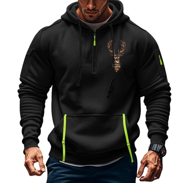 Sudadera con capucha para hombre, sudadera con capucha de manga larga estampada, sudadera con capucha de bolsillo, ropa de trabajo, sudadera con capucha para hombre, blusa de poliéster
