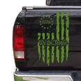 thumbnail image 1 of We The People Betsy Ross Flag 1776 Distressed American USA US Flag Truck Tailgate Vinyl Decal fits most Pickup Trucks Preamble of The US Constitution (11" x 20", Lime-Tree Green), 1 of 8