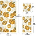 thumbnail image 3 of Dreamtimes 3 PCS Towel Hand Drawn Pumpkins Cotton Bath Towel Set (1 Bath Towel, 1 Hand Towel, 1 Washcloth) for Bathroom, Super Soft and Quick Dry Towels, 3 of 7