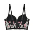 thumbnail image 2 of Brasier Vicky Form para Dama Tipo Corset con Transparencias Decorado con Flores en Tul Color Negro T 34B, 2 of 4