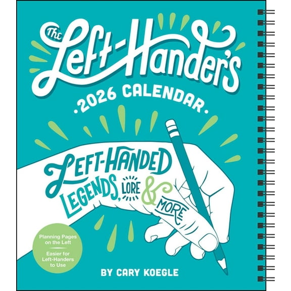 The Left-Hander's 12-Month 2026 Weekly Planner Calendar, (Paperback)