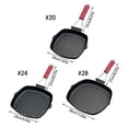 thumbnail image 3 of 20cm/24cm/28cm Foldable Nonstick Grilling Pan Efficient Cooking Skillets Refined Iron Texture for Cooking Experience, 3 of 8