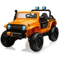 thumbnail image 2 of EastVita 24V Remote Control Electric Ride on Dump Truck for Kids Ride on Toy with Dump Bed, 4WD Power,6 Wheels, 2 of 9