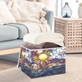 thumbnail image 5 of 16.5x12.6x11.8in Foldable Flip-Top Storage Bin, Dustproof Magic Tape Closure, Ideal for Home & Toy Organization，The Sun, 5 of 7