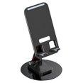 thumbnail image 1 of enqiretly Support de Téléphone Support de Bureau Support Pivotant Téléphones Rack Réglage Commodité Alliage d'Aluminium Rotatif Support de Téléphone Portable Noir, 1 of 5