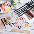 thumbnail image 3 of 54Pcs Anti-Lost Necklace Lanyard Set Including 48Pcs 12 Styles Silicone Rubber Rings 6Pcs Adjustable Rubber Lanyard String Pendant Holder, 3 of 6