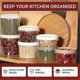 thumbnail image 5 of 8pcs Round Plastic Containers With Lids, Reuseable Small Freezer Storage Container Jars With Screw Lid 500ml, 5 of 5