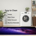 thumbnail image 3 of 3x5 Rug, Galaxy Door Mat Washable Non Slip Soft for Entryway, Space Purple Nebula Rug, Universe Carpet, Galaxy Home Decor & Gifts, 3 of 7