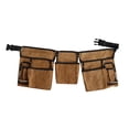 thumbnail image 2 of Bolsa de herramientas para cinturón con múltiples bolsillos, organizador para carpintero, bolso de cintura utilitario para hombre, 2 of 9