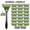 Black-green, variant on OOINQQ 1 Handle+28 Blades, 6-layer Blade Black Wolf Manual Razor + 28 Replacement Heads, Safe Shaving Smooth Material, Men'S Facial Care Tool, Men's Safety Razor