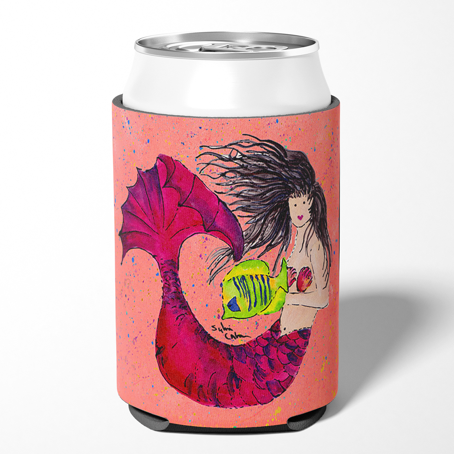 Carolines Treasures 8338CC Mermaid Can or Bottle Hugger Can Hugger multicolor