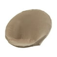 thumbnail image 3 of Fancyes Round Saucer Chair Cover Jacquard Moon Chair Slipcover Washable Soft Anti Slip Stretch Replace Seat Protector for Living Room Khaki, 3 of 8