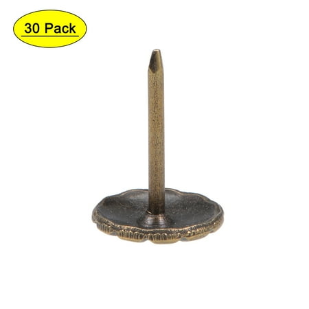 

Uxcell 11mm Head 16mm Length Bronze Tone Thumb Nails Tacks 30 Pack