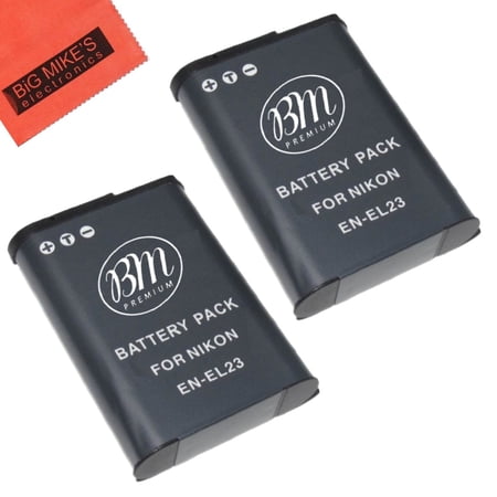 Nikon En El 23 Battery Kit 2 Batterie EN-EL23 2500 MAh Caricatore Per Nikon Coolpix P900, P600, B700 Power Bank 27000 MAh Nikon En El 23 Battery Kit 2 Batterie EN-EL23 2500 MAh Caricatore Per Nikon Coolpix P900, P600, B700 Power Bank 27000 MAh