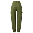 thumbnail image 4 of zuwimk Women'S Pants Casual,Women's Flat Front Stretch Twill Pant Slim Fit Bootcut Army Green,L, 4 of 5