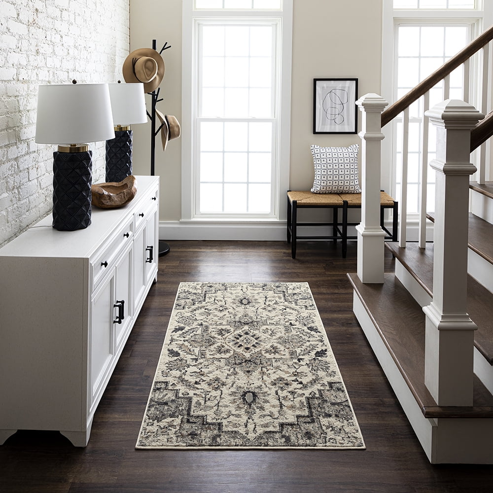 Mohawk Home Priam Indoor Woven Area Rug, Grey, 7'10" x 10'