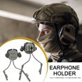 thumbnail image 1 of Soporte De Auriculares Soporte de auriculares Soporte de auriculares expandible para riel de casco de 19-21 mm (verde militar), 1 of 8