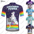 thumbnail image 2 of Nueva camiseta de ciclismo de unicornio para hombre, maillot de ciclismo de montaña, ropa de ciclismo, camiseta para hombre, ropa de verano, jersey, 2 of 5