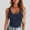 Blue, variant on Built In Bra Workout Tank,Women's Sports Bra Built-In Workout Tops Long Tank Tops With Built In Bras Sleeveless Racerback Fitted Basic Cami Shirts Green S