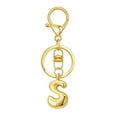 thumbnail image 1 of Hearth & Gear Custom Letter Keychain Key Ring For Initial Charm With Sturdy Metal Loop And Easy To Find Design For And Luggage, 1 of 5