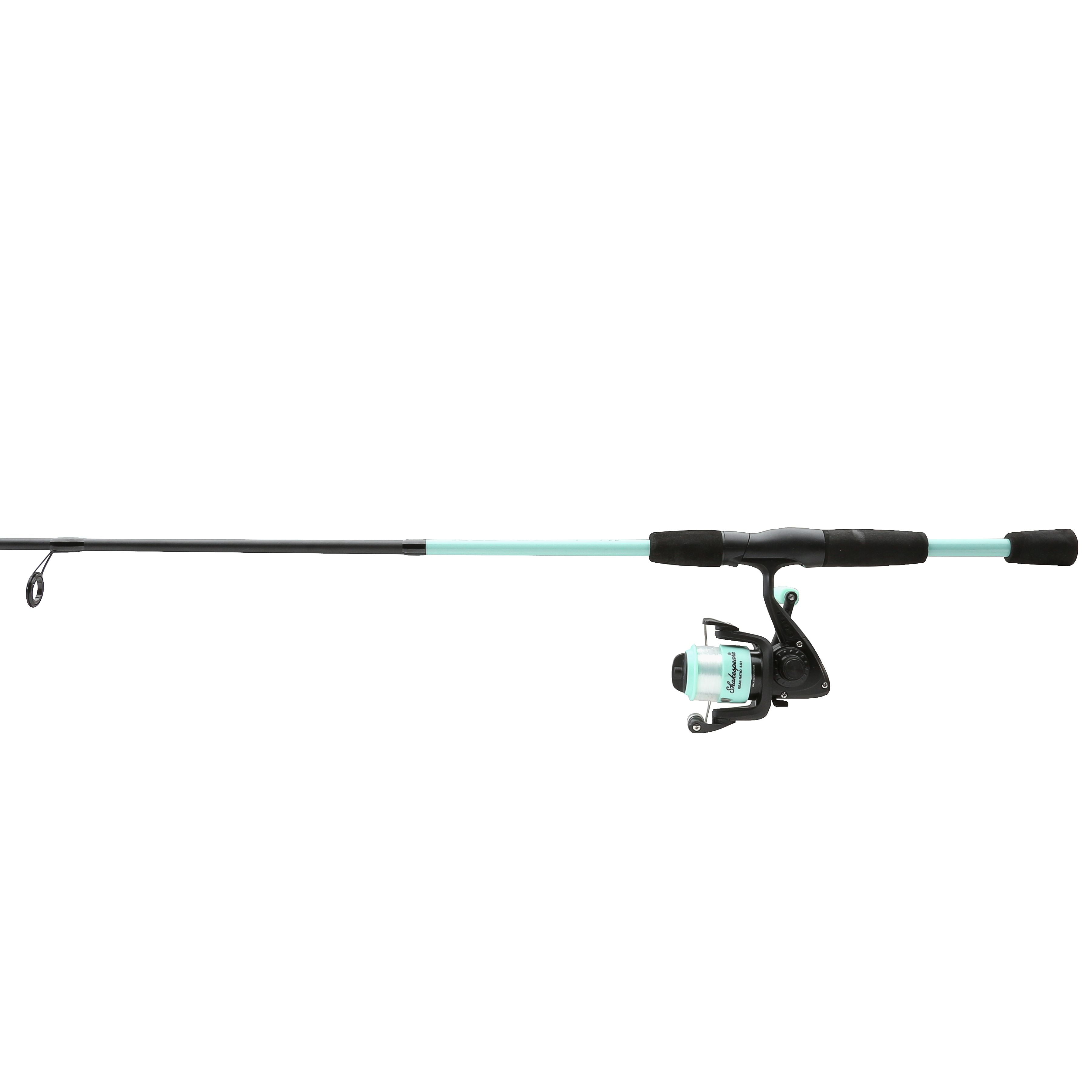 (3 pack) Shakespeare Reverb Spinning Fishing Combo, 5'6" Medium Rod, 3000 Size Reel