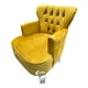 thumbnail image 3 of Sillón Vintage Individual MARDAM Terciopelo mostaza, 3 of 3