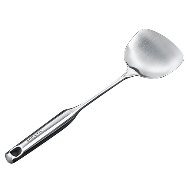 Espátula de acero inoxidable de cocina, pala de cocciónis versátil sen deformación para freír