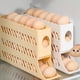 thumbnail image 2 of Advancent Caja de almacenamiento de huevos rodantes para organización de refrigerador, estante rodante de huevos emparejado, pendiente que Organizadores de utensilios de cocina amarillo, 2 of 6