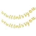 thumbnail image 1 of OUNONA 2 Sets Retirement Decorations Banners Golden Paper Decorative Party Decoration for Couples, 1 of 8