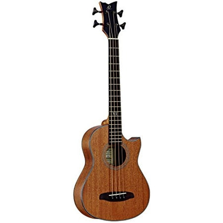 Ortega Guitars D-WALKER-MM Deep Series Extra Short Scale Acoustic Bass with Agathis Top and