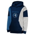 thumbnail image 2 of Youth  Navy Minnesota Timberwolves Ace In the Hole Pullover Hoodie, 2 of 3
