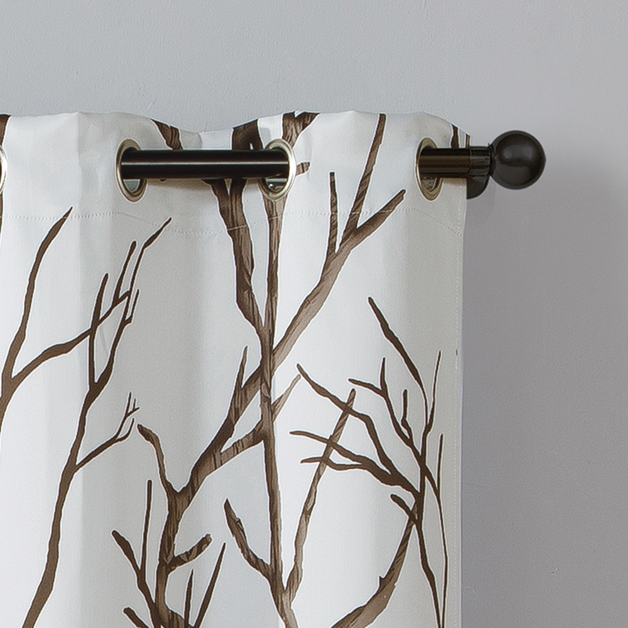 VCNY Home Kingdom Beige Branch Grommet Blackout Curtain, 40" x 84"