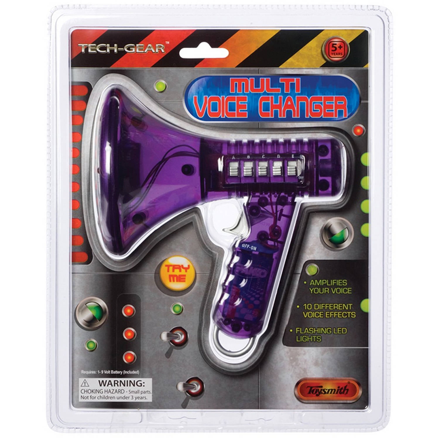 Toysmith Multi Voice Changer Purple 8 Different Voices Fun Toy Speaker Kids Gift 