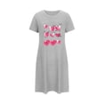 thumbnail image 5 of WJHWSX Womens Nightgown,Nightgowns for Women,Slip-On,Breathable,Printed,Gray,XL(US:10), 5 of 5