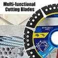 thumbnail image 5 of LAJDALH Diamond Cutting Wheel 4 1/2 x 7/8 Inch for Metal, Cut Off Wheel with 5000+ Cuts on Rebar, Steel, Iron and INOX,4.5"(2 Pack), 5 of 9