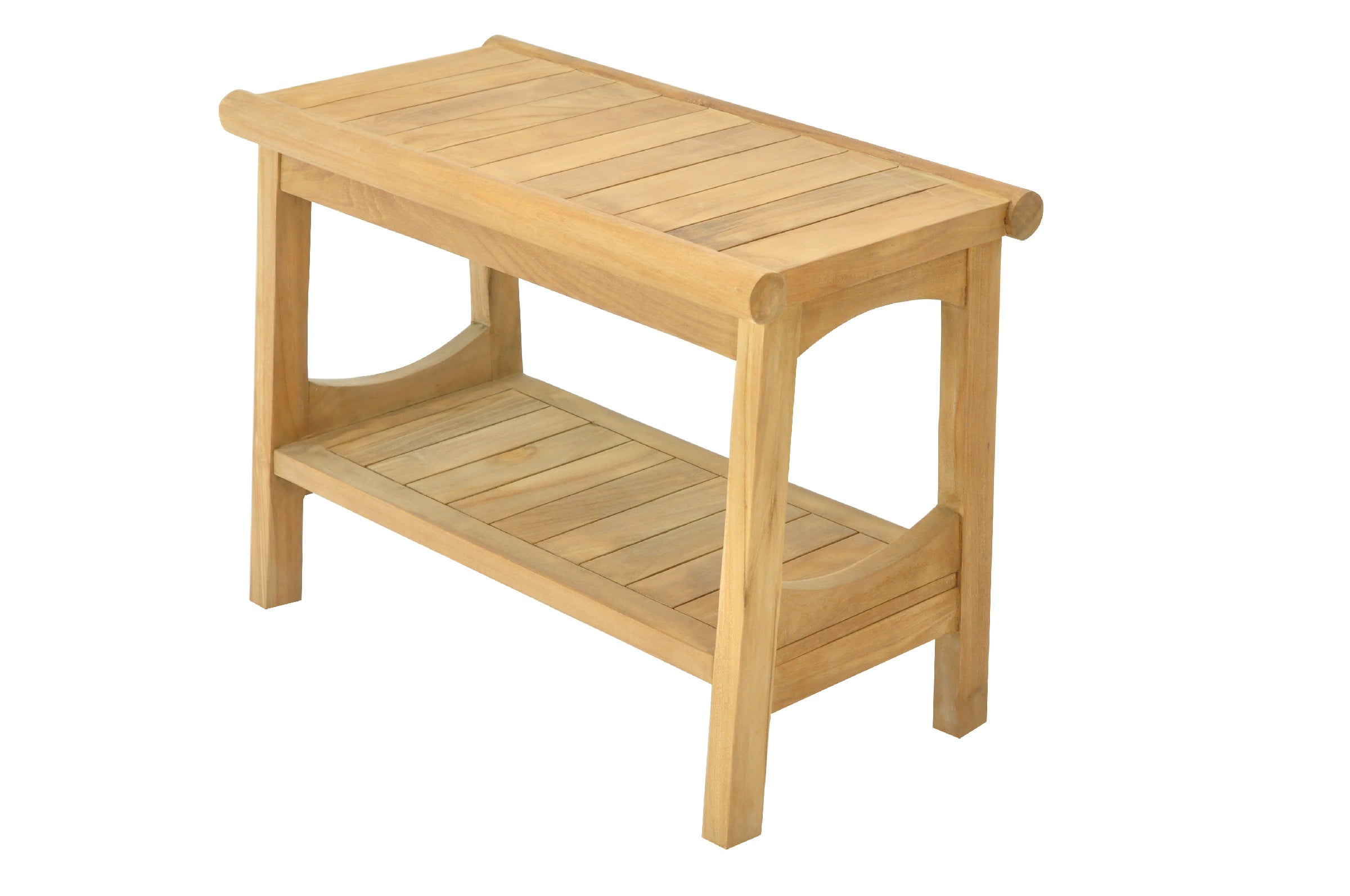 GradeA Teak Wood Perth Shower Seat 24" Outdoor Patio Stool Bench