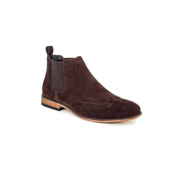 Gino Vitale Men's Wing Tip Chelsea Boots