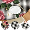 thumbnail image 4 of Pioneer Flower Floral Print Pattern Round Fitted Tablecloth with Elastic Edge,Dining Table Cover Waterproof,Outdoor Round Tablecloth for Camping,Dining,Indoor and Outdoor, 4 of 7