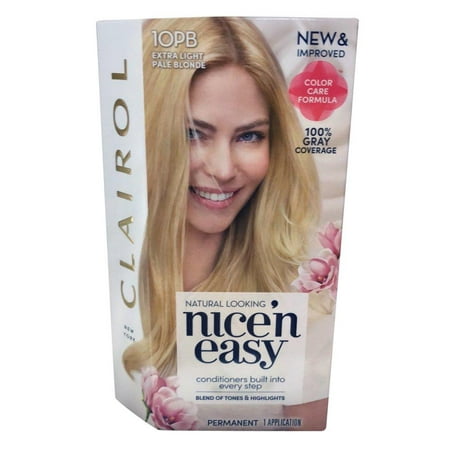 Nice 'n Easy Permanent Color [10PB] Extra Light Pale Blonde 1 eaNatural-looking color, 100% gray coverage By (Best Looking Blonde Actresses)