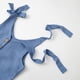 thumbnail image 3 of Odeerbi 1-6 Años Niñas Verano Algodón Tejer Jumpsuit Ruffle Camisola Romper Casual Color Sólido Pantalones Cortos Correa Overoles Peto Pantalones Cortos, 3 of 8