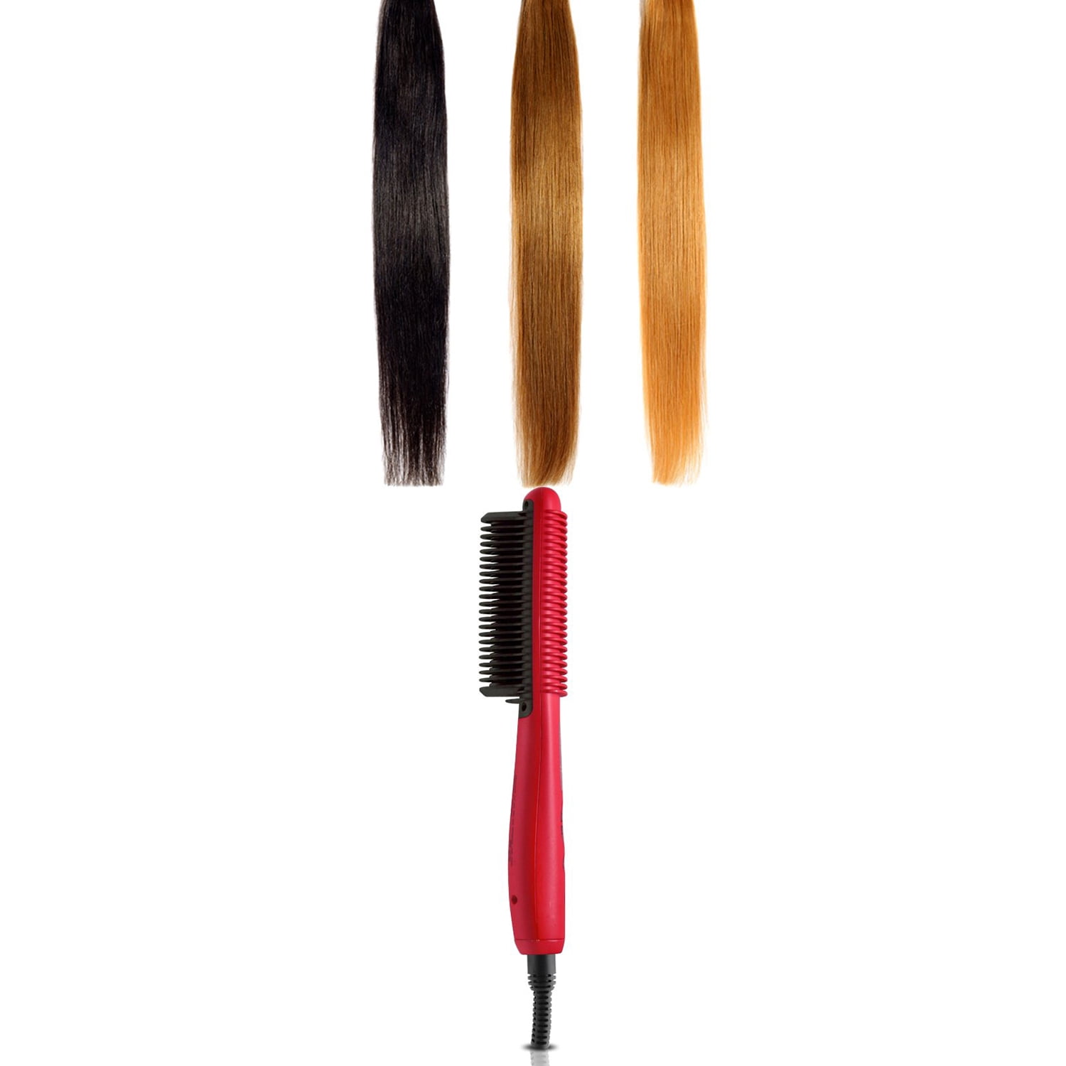 straight ahead hair straightener brush